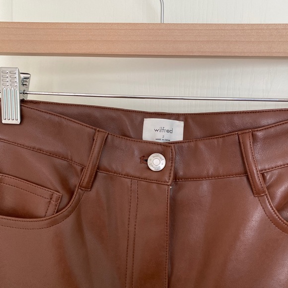 ARITZIA MELINA VEGAN LEATHER PANT - Picture 4 of 4